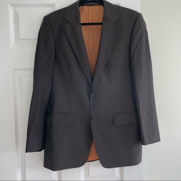 Hugo Boss Gable Vegas Virgin wool Brown Blazer 42R US or IT 48R - Picture 2 of 8